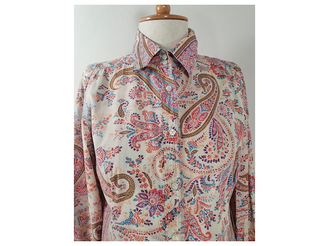 Etro Camisa de algodão e elastano Multicor - vista 3