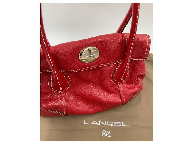 Lancel Louyetu Ledertasche Rot - Ansicht 6