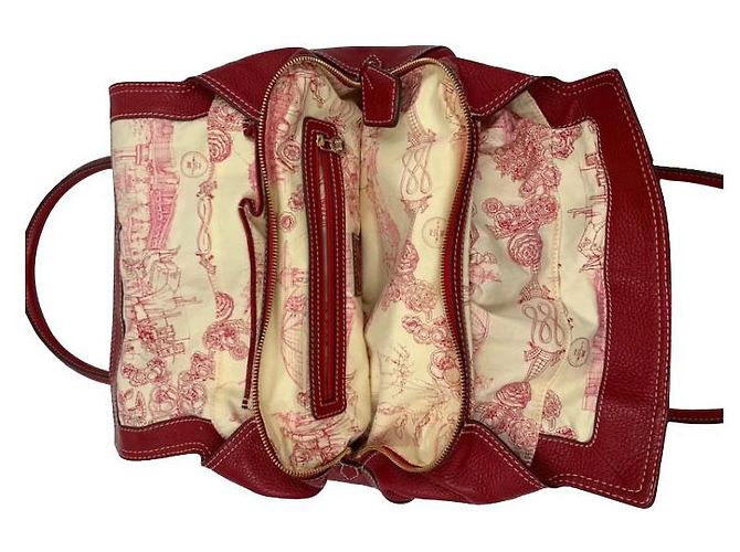 Lancel Louyetu Ledertasche Rot - Ansicht 7