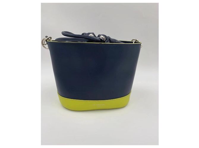 Borsa Coquette Le Tanneur Verde Blu navy - vista 10