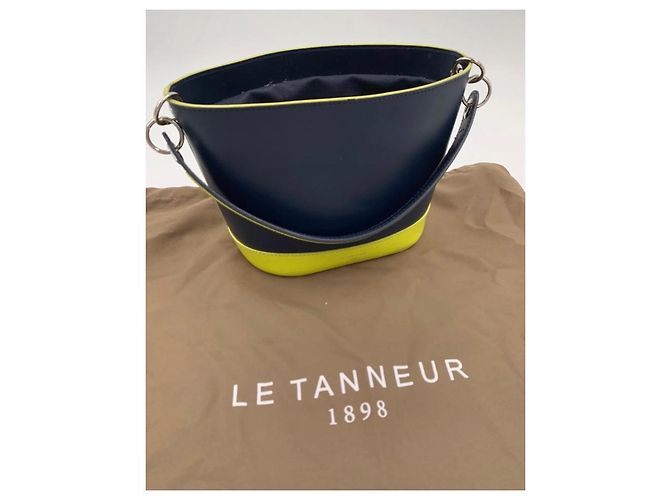 Borsa Coquette Le Tanneur Verde Blu navy - vista 4