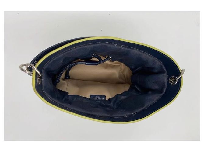Borsa Coquette Le Tanneur Verde Blu navy - vista 5
