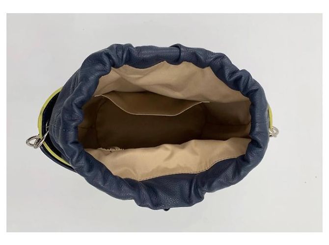 Borsa Coquette Le Tanneur Verde Blu navy - vista 6