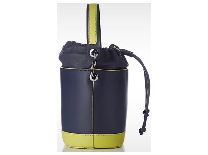 Borsa Coquette Le Tanneur Verde Blu navy - vista 7