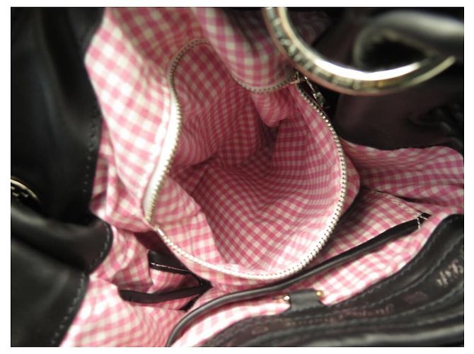BORSA A MANO NEW LANCEL BRIGITTE BARDOT BB BANDOULIERE IN TESSUTO NERO BORSA A MANO - vista 10