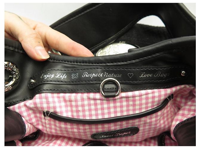 BORSA A MANO NEW LANCEL BRIGITTE BARDOT BB BANDOULIERE IN TESSUTO NERO BORSA A MANO - vista 8