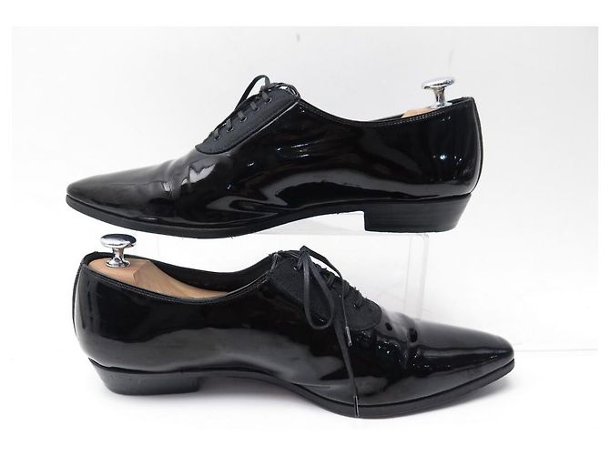 SCARPE DA TUXEDO CHRISTIAN DIOR RICHELIEU 41 IT 42 IN SCARPE IN VERNICE - vista 2