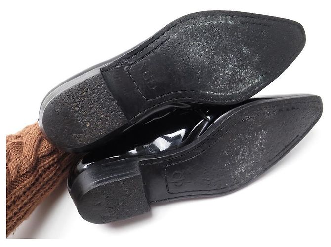 SCARPE DA TUXEDO CHRISTIAN DIOR RICHELIEU 41 IT 42 IN SCARPE IN VERNICE - vista 3