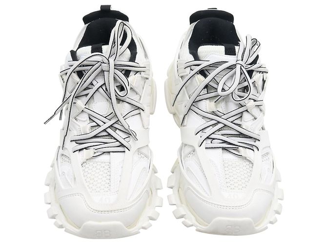 First Balenciaga Track Sneaker in White Polyurethane - view 2