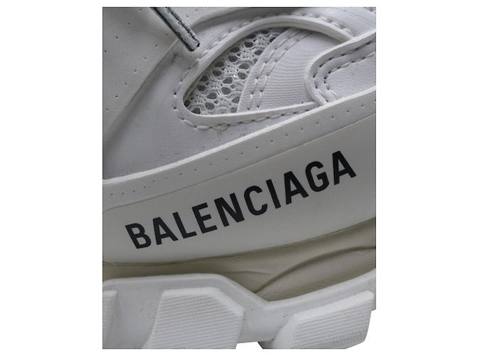 First Balenciaga Track Sneaker in White Polyurethane - view 6