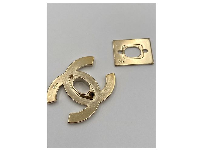 CHANEL chiusura  CC turnlock dorata D'oro - vista 8