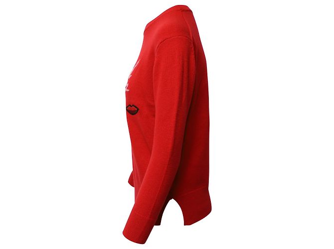 Kate Spade All Dolled Up Pullover aus roter Wolle - Ansicht 2