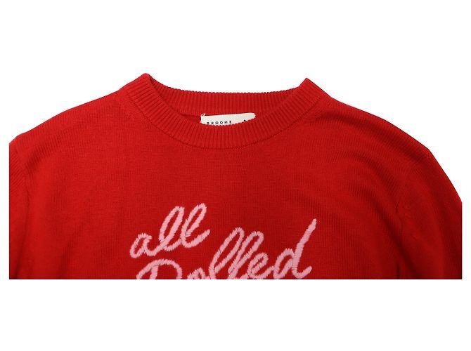Kate Spade All Dolled Up Pullover aus roter Wolle - Ansicht 6