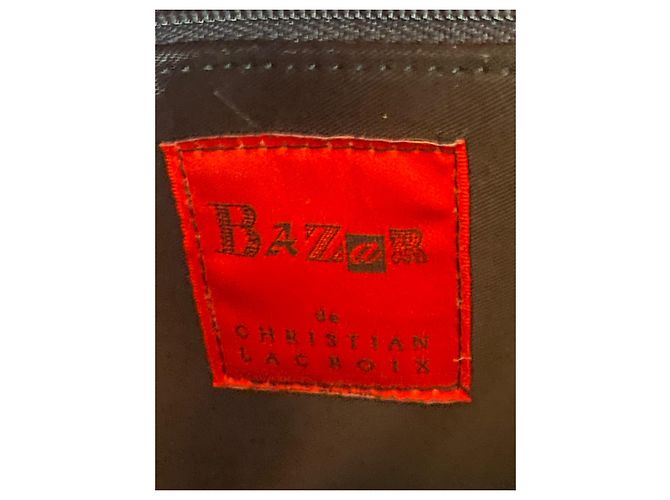 Pochette Christian Lacroix Bazaar Haute Couture Noir Toile - vue 6