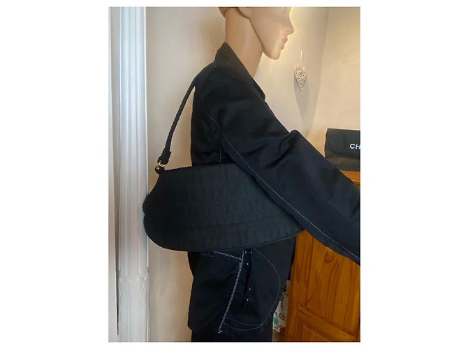 Pochette Christian Lacroix Bazaar Haute Couture Noir Toile - vue 8