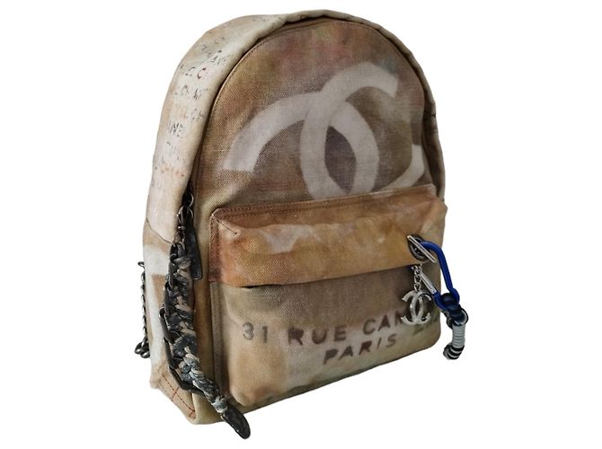 Chanel Graffiti beige Rucksack - Ansicht 2