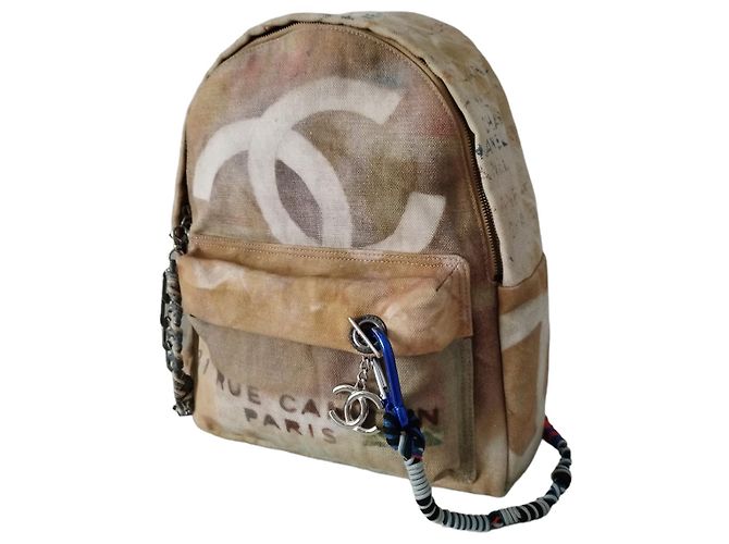 Chanel Graffiti beige Rucksack - Ansicht 3