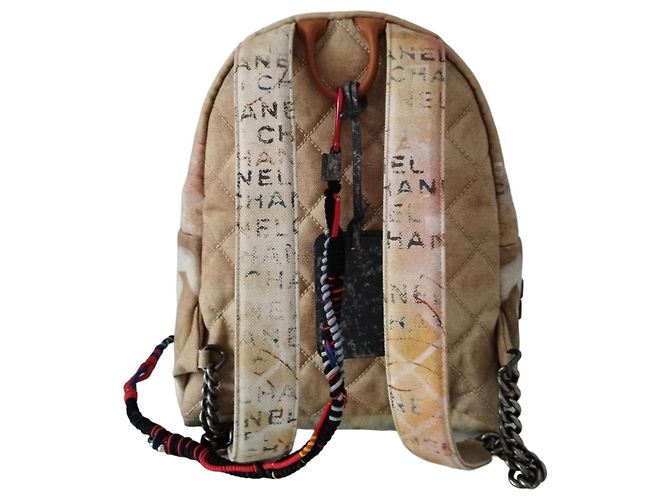 Chanel Graffiti beige Rucksack - Ansicht 4