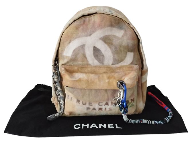 Chanel Graffiti beige Rucksack - Ansicht 6