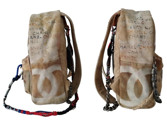Chanel Graffiti beige Rucksack - Ansicht 9