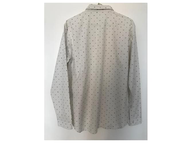 Camicia Dior Monogramma in Cotone Nero Bianco - vista 6