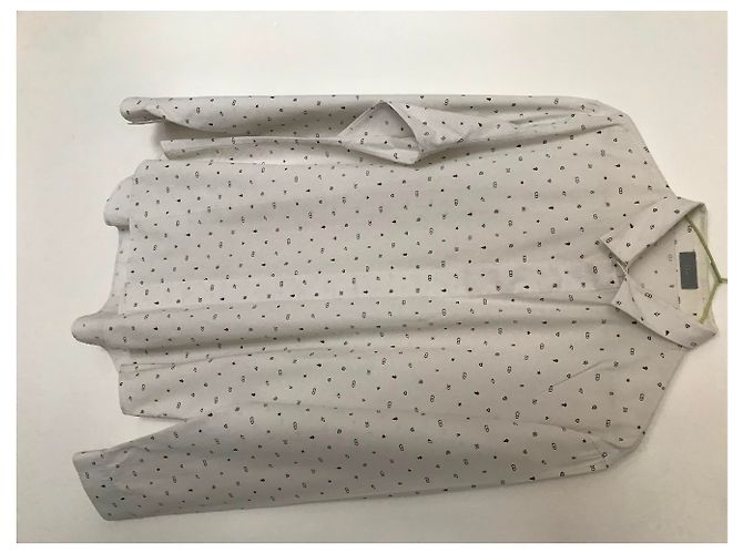Camicia Dior Monogramma in Cotone Nero Bianco - vista 7