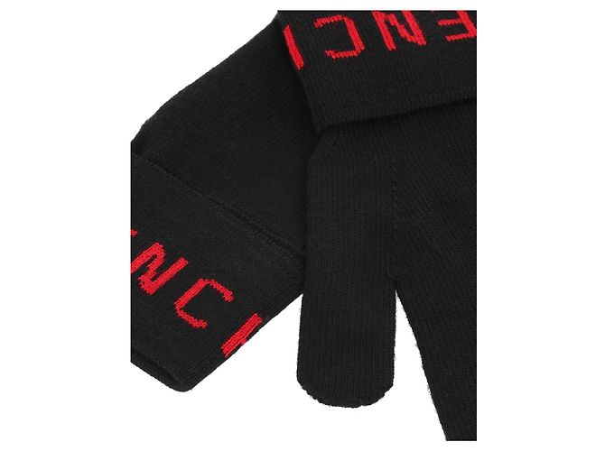 Givenchy Wollhandschuhe mit geripptem Logo - Ansicht 2