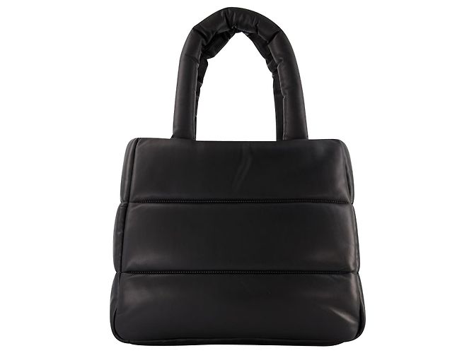 Coach Borsa TOTE CUSCINO in pelle trapuntata nera - vista 3