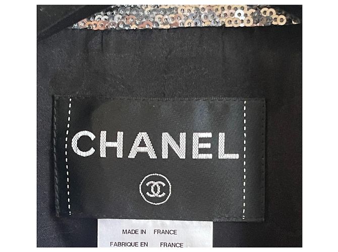 Chanel Miami Cruise Pailletten Blazer Silber - Ansicht 2