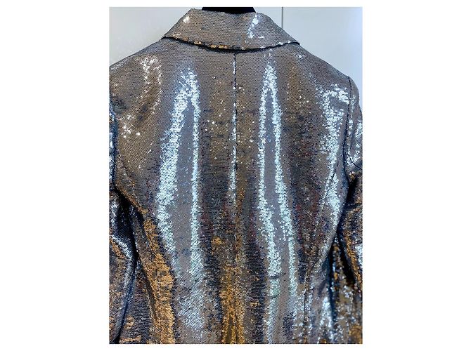 Chanel Miami Cruise Pailletten Blazer Silber - Ansicht 9