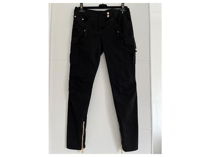 Balmain Black Cargo Trousers - view 2