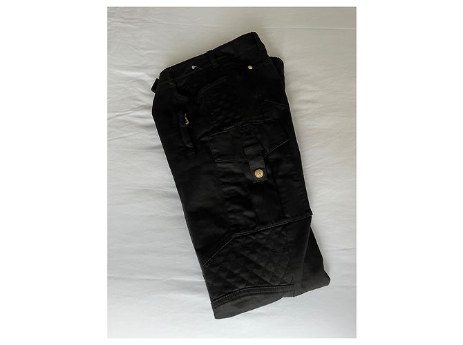 Balmain Black Cargo Trousers - view 5