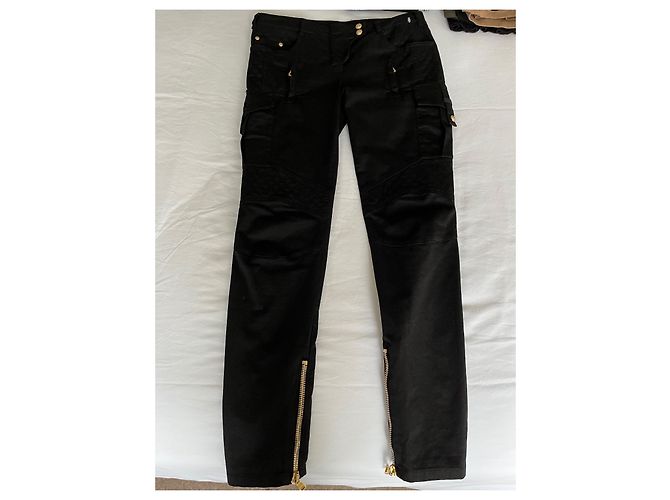 Balmain Black Cargo Trousers - view 6