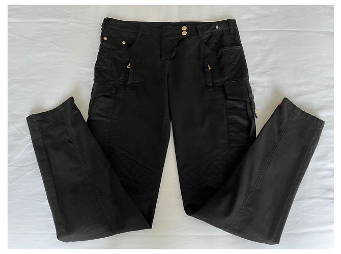 Balmain Black Cargo Trousers - view 7