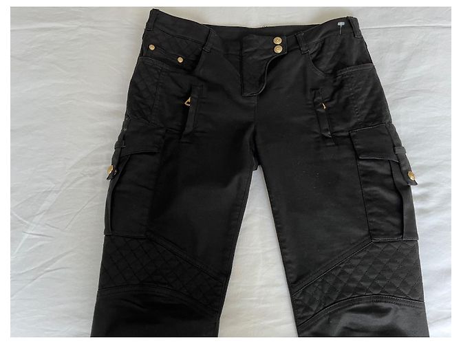Balmain Black Cargo Trousers - view 9