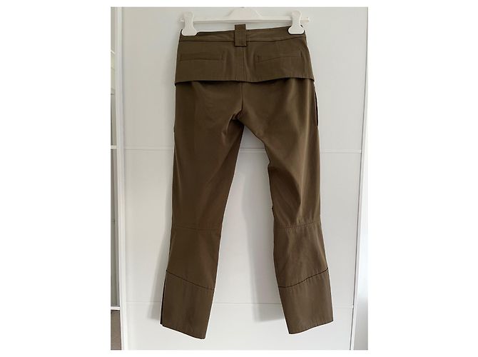 Pantalones Cargo Cropped Dsquared2 Verde Oscuro Algodón - vista 2