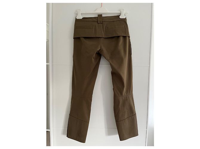 Pantalones Cargo Cropped Dsquared2 Verde Oscuro Algodón - vista 3