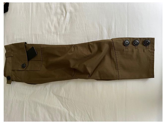 Pantalones Cargo Cropped Dsquared2 Verde Oscuro Algodón - vista 5