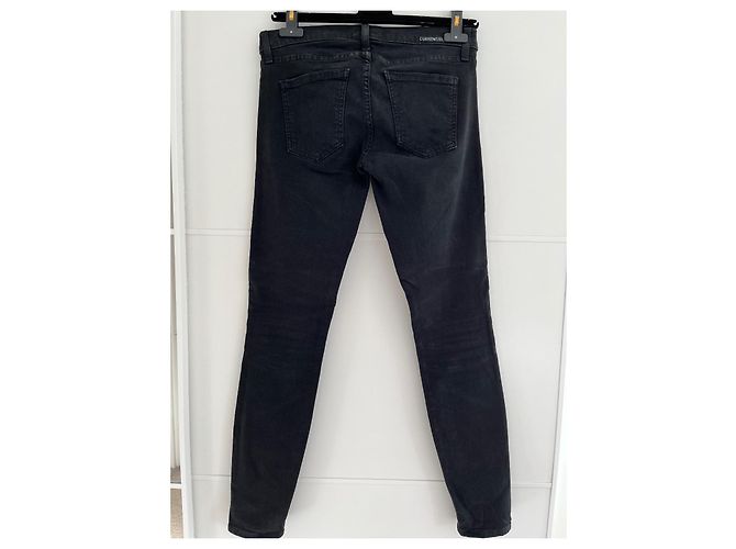 Jeans Moto Ankle Current Elliott Neri Cotone Nero - vista 5
