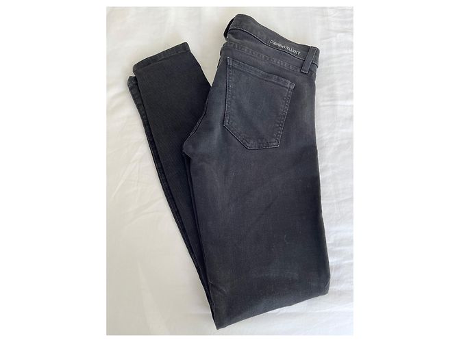 Jeans Moto Ankle Current Elliott Neri Cotone Nero - vista 8