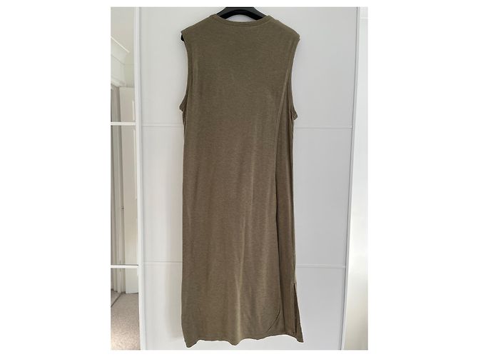 Vestido de algodón T By Alexander Wang Verde Oscuro - vista 5