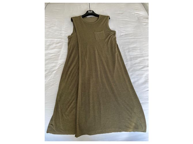Vestido de algodón T By Alexander Wang Verde Oscuro - vista 6