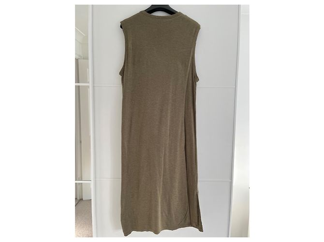 Vestido de algodón T By Alexander Wang Verde Oscuro - vista 7