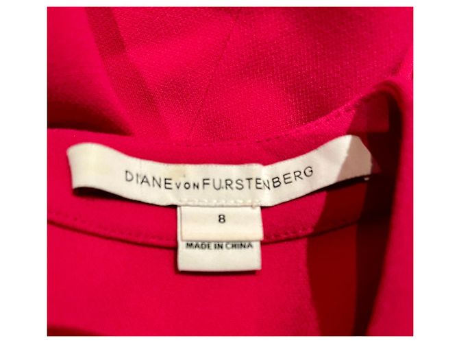 Diane Von Furstenberg vestido recto DvF Fleur Roja - vista 6