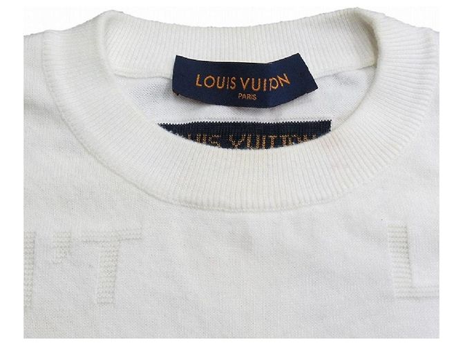 Louis Vuitton Pullover T-Shirt Schnitt Weiß - Ansicht 3
