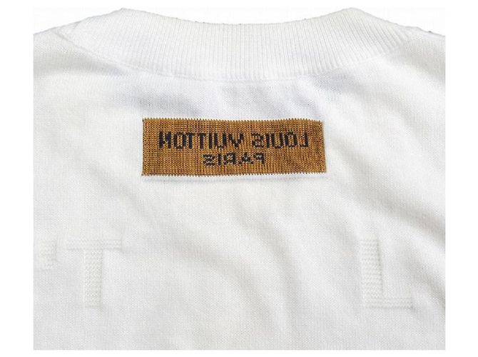 Louis Vuitton Pullover T-Shirt Schnitt Weiß - Ansicht 4