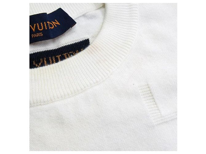 Louis Vuitton Pullover T-Shirt Schnitt Weiß - Ansicht 5