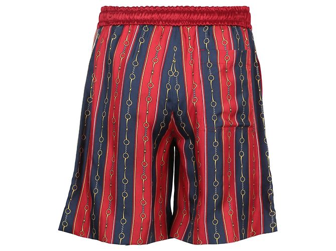 Gucci Striped Silk Bermuda Shorts - view 2