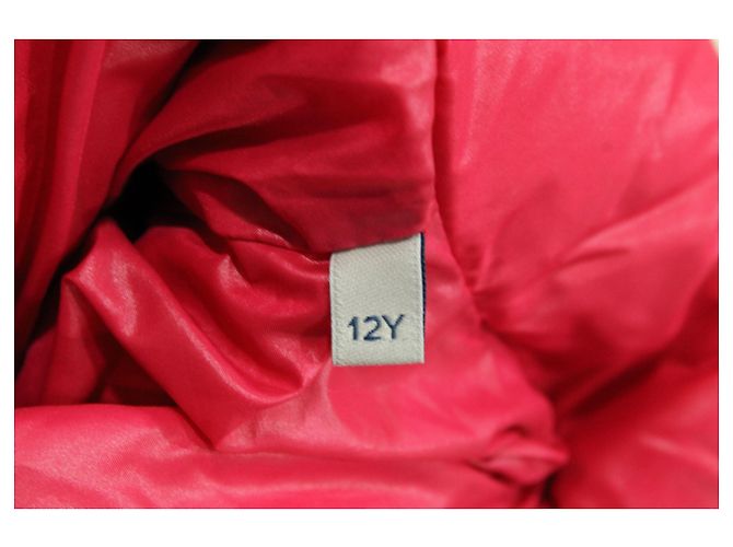 Moncler Long Puffer Jacket in Pink Nylon - vista 5