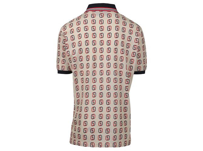 Polo extragrande de algodón con G entrelazada de Gucci - vista 2